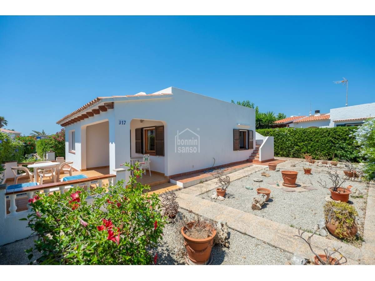 Exterior view of House or chalet for sale in Sant Lluís  with Private garden, Terrace and Furnished