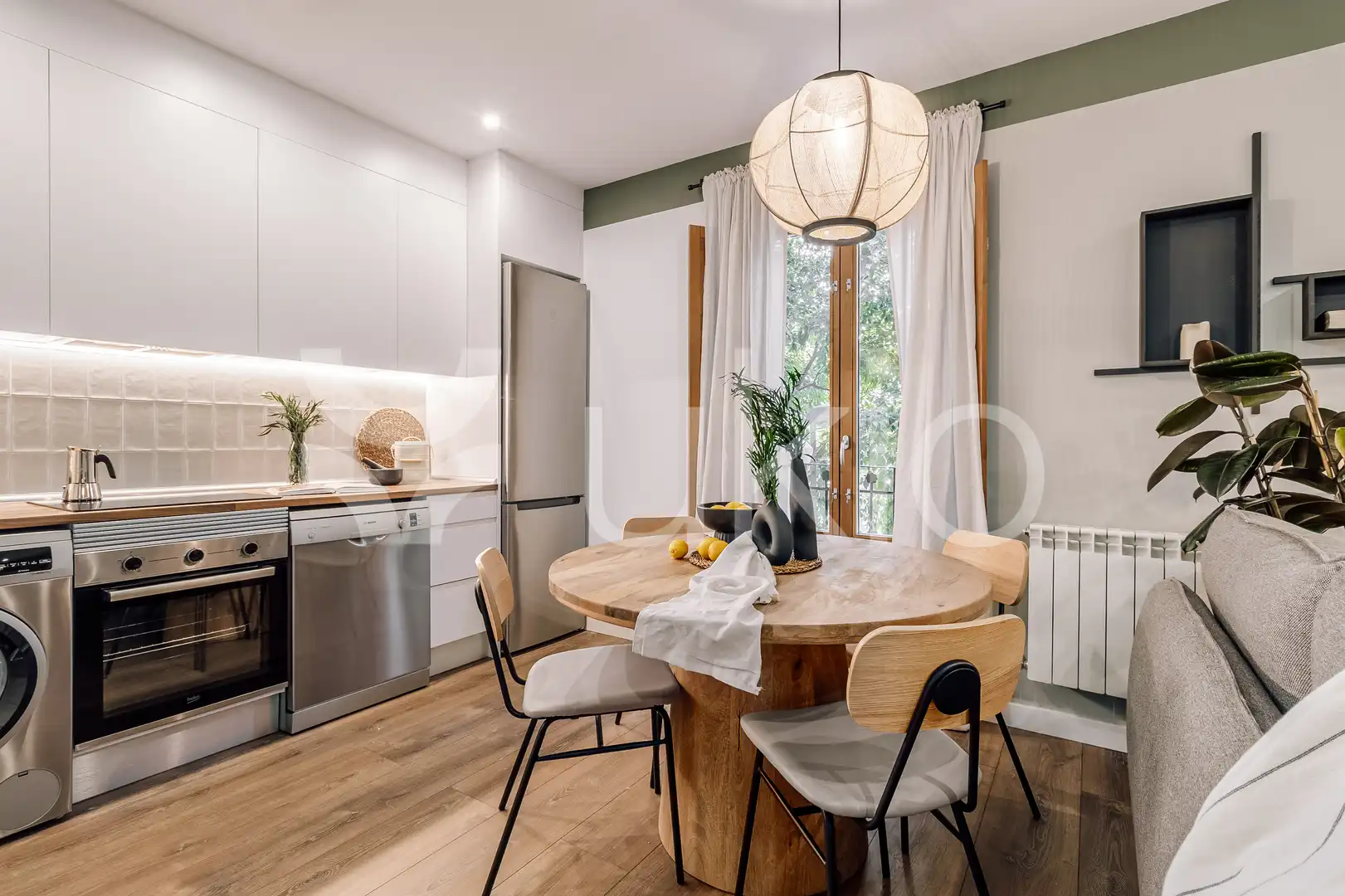 Kitchen of Apartments for rent in Madrid  with Air Conditioner, Heating and Furnished