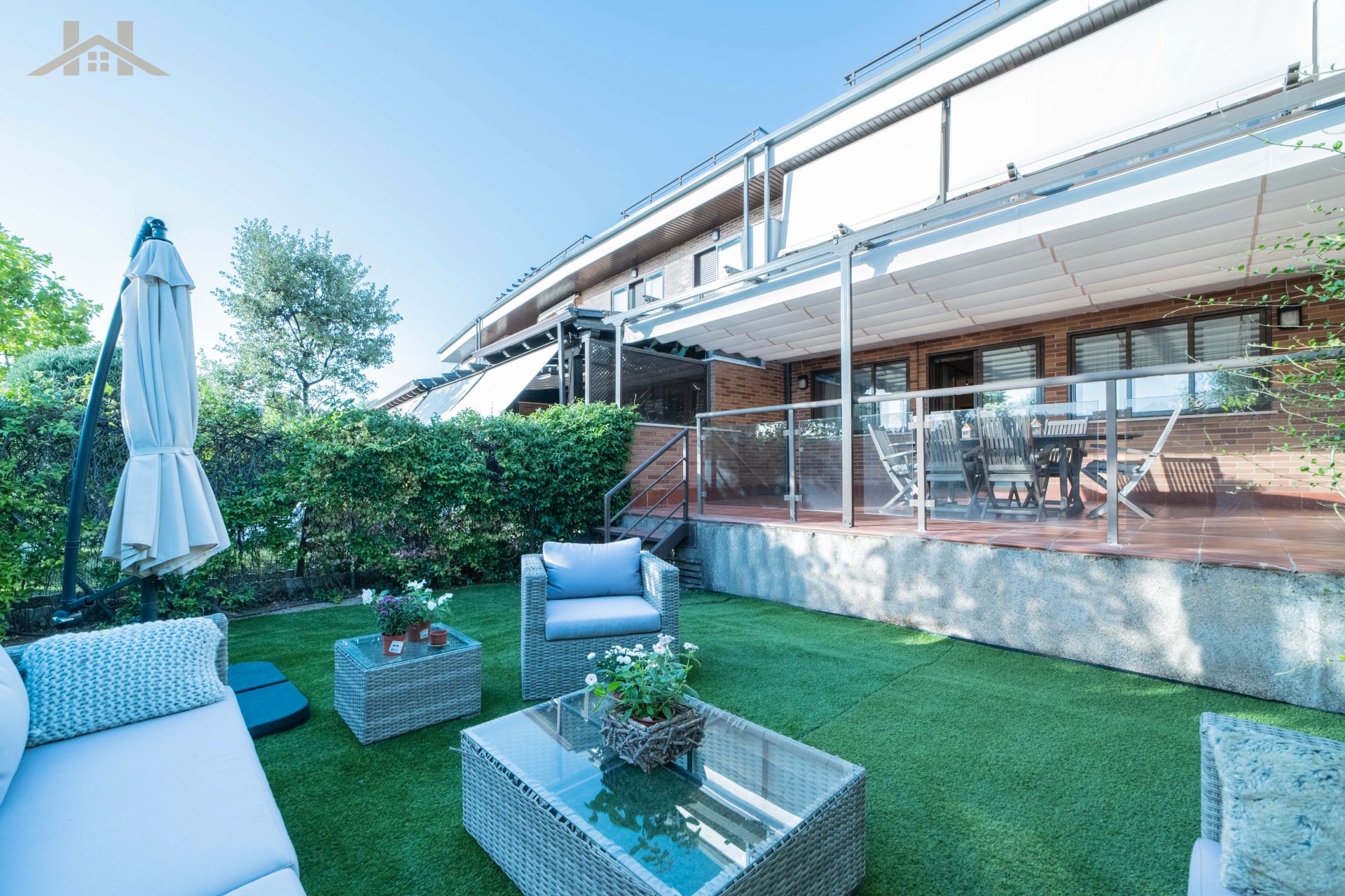 Terraza de Casa adosada en venta en Torrelodones con Aire acondicionado, Calefacción y Jardín privado
