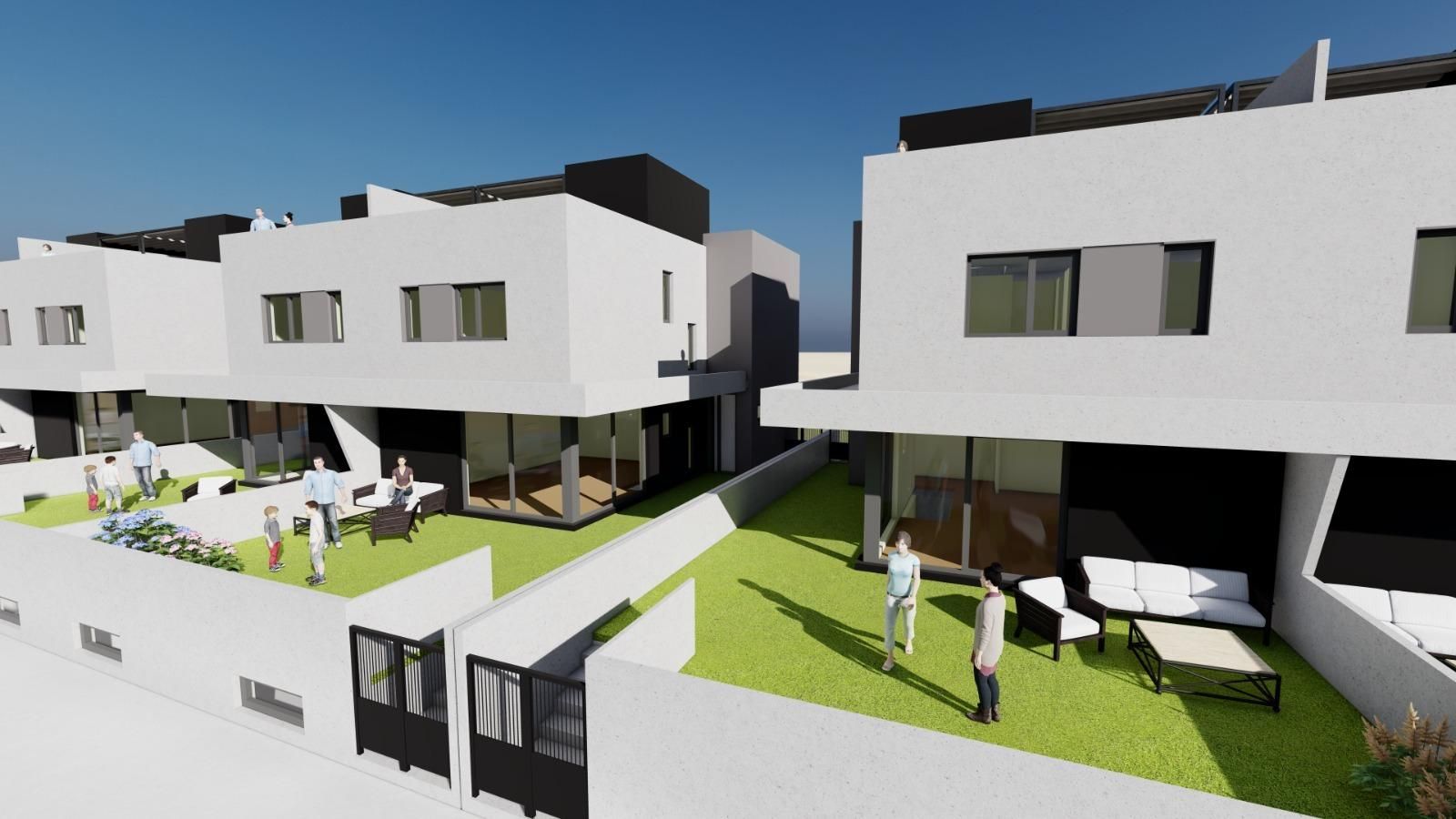Exterior view of Houses for sale in León Capital   with Terrace, Storage room and Swimming Pool