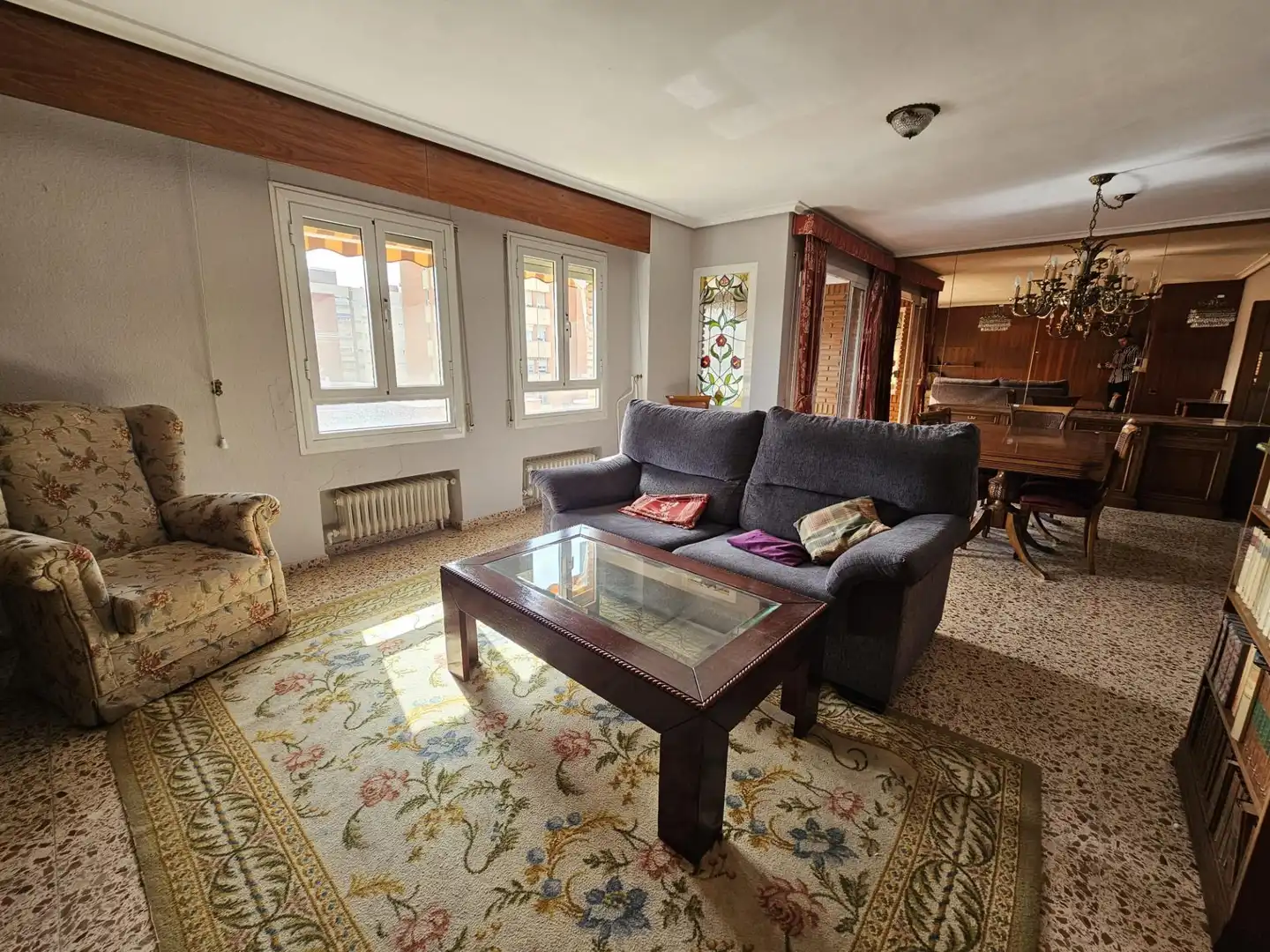 Living room of Flat for sale in Valencia  with Furnished and Balcony
