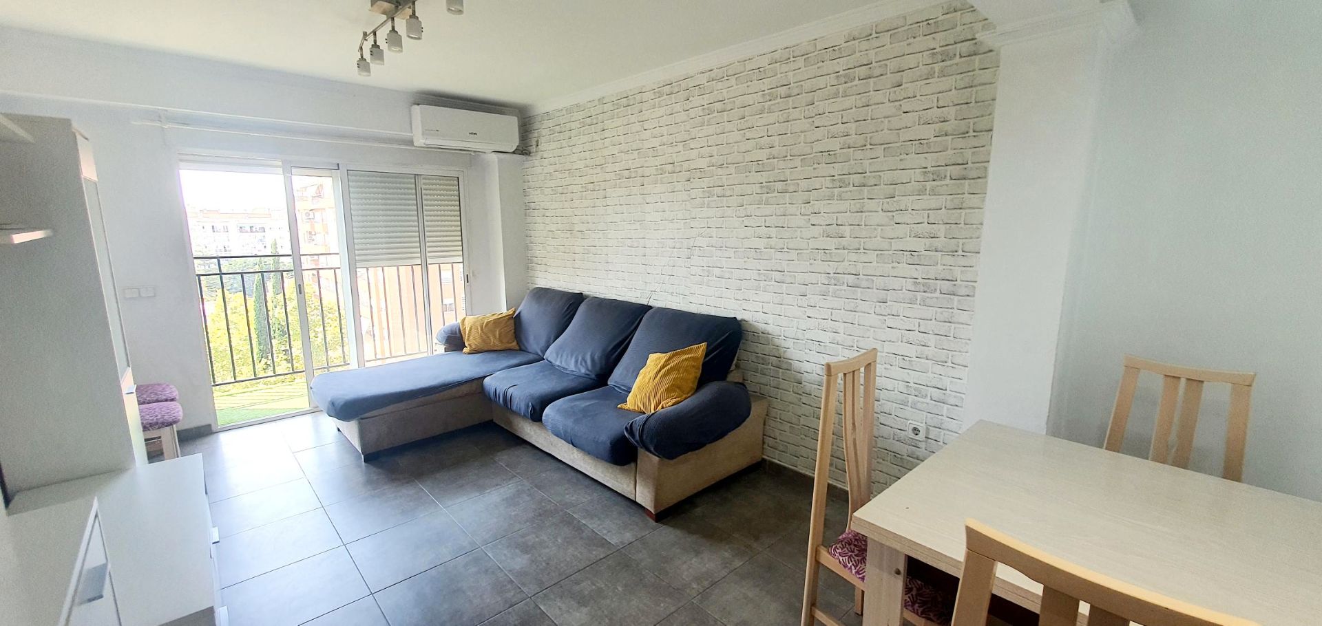 Sala de estar de Piso en venta en  Valencia Capital con Aire acondicionado, Amueblado y Lavadora