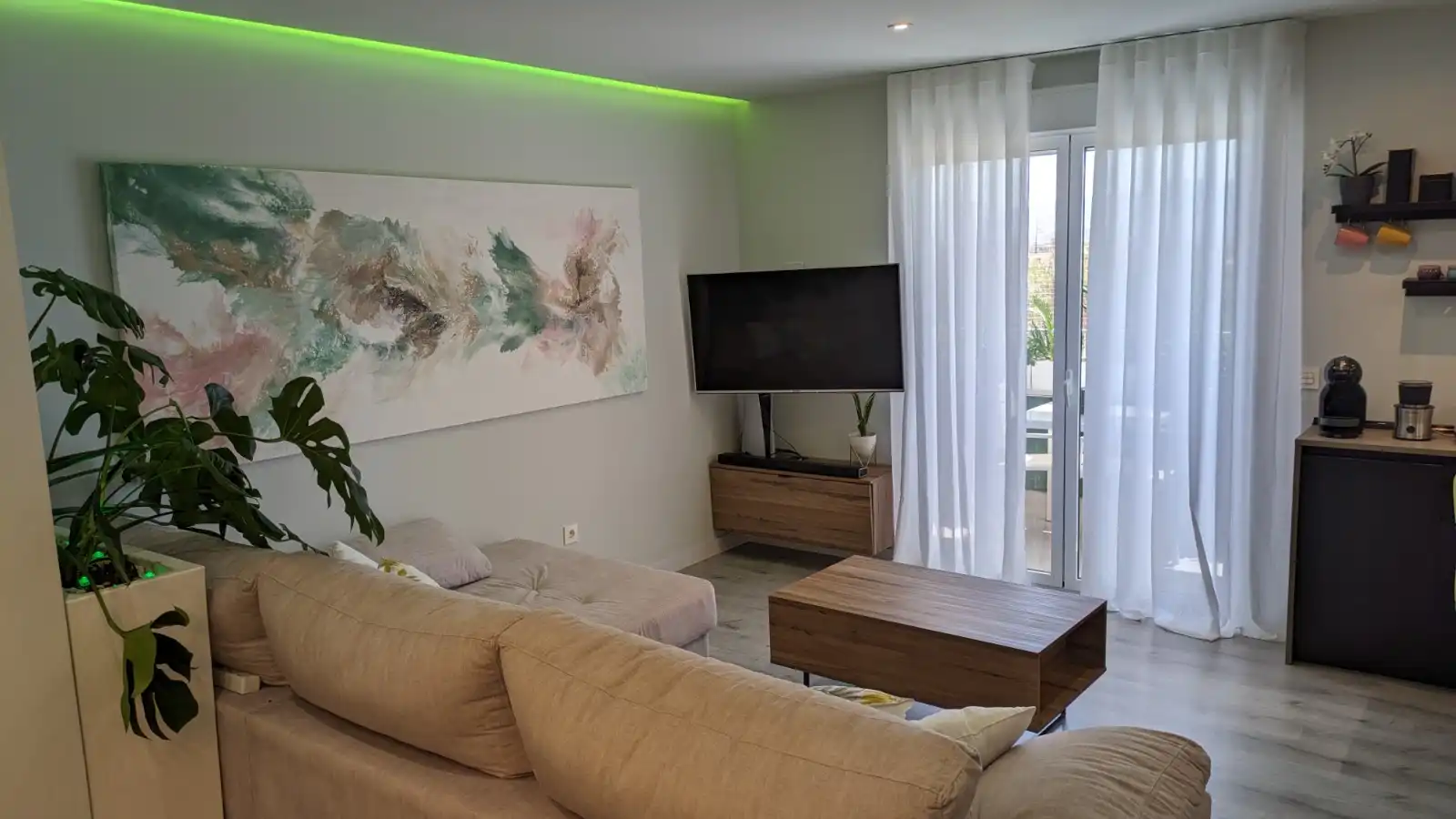 Sala de estar de Ático en venta en Murcia con Aire acondicionado, Calefacción y Terraza