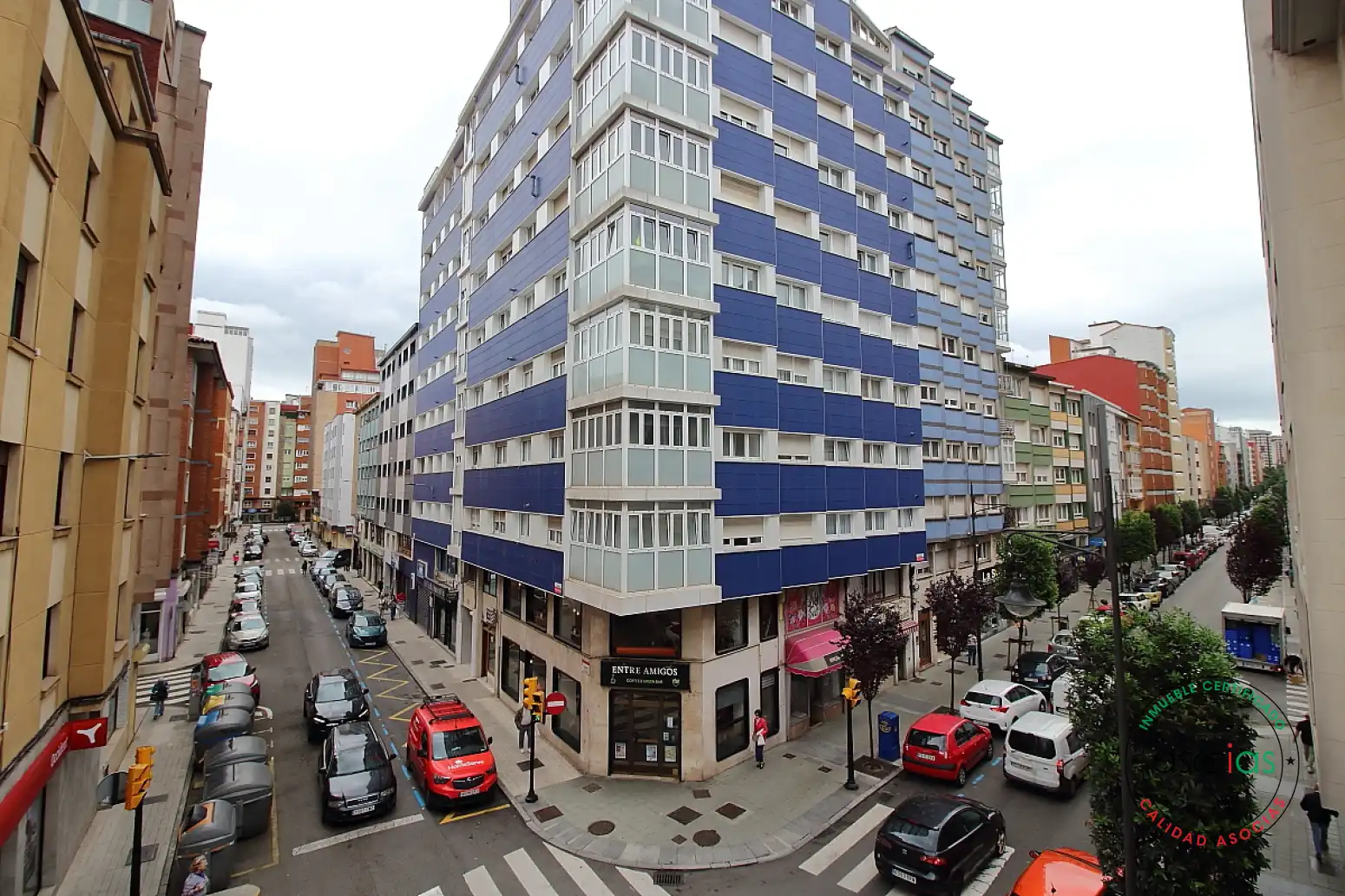 Vista exterior de Pis en venda en Gijón  amb Calefacció, Parquet i Terrassa