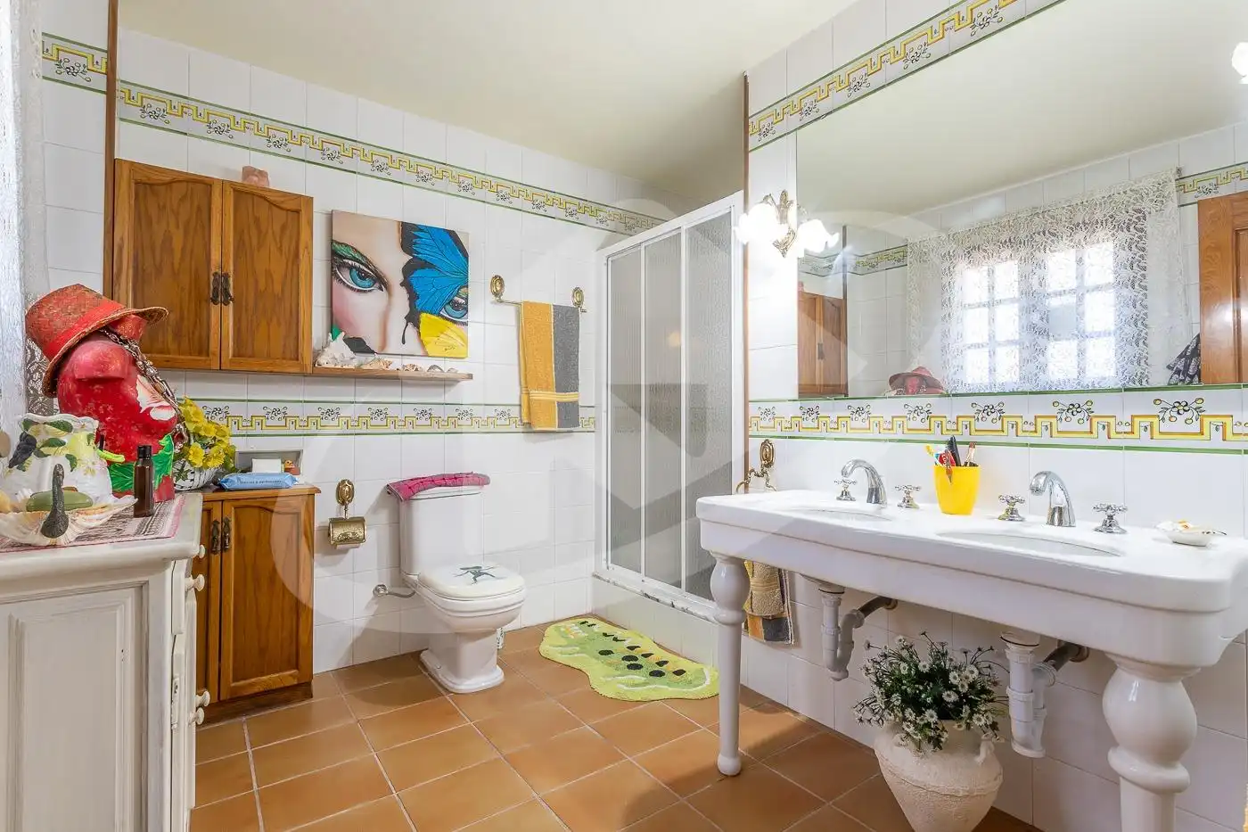 Baño de Casa o chalet en venta en Castellar del Vallès con Calefacción, Jardín privado y Trastero