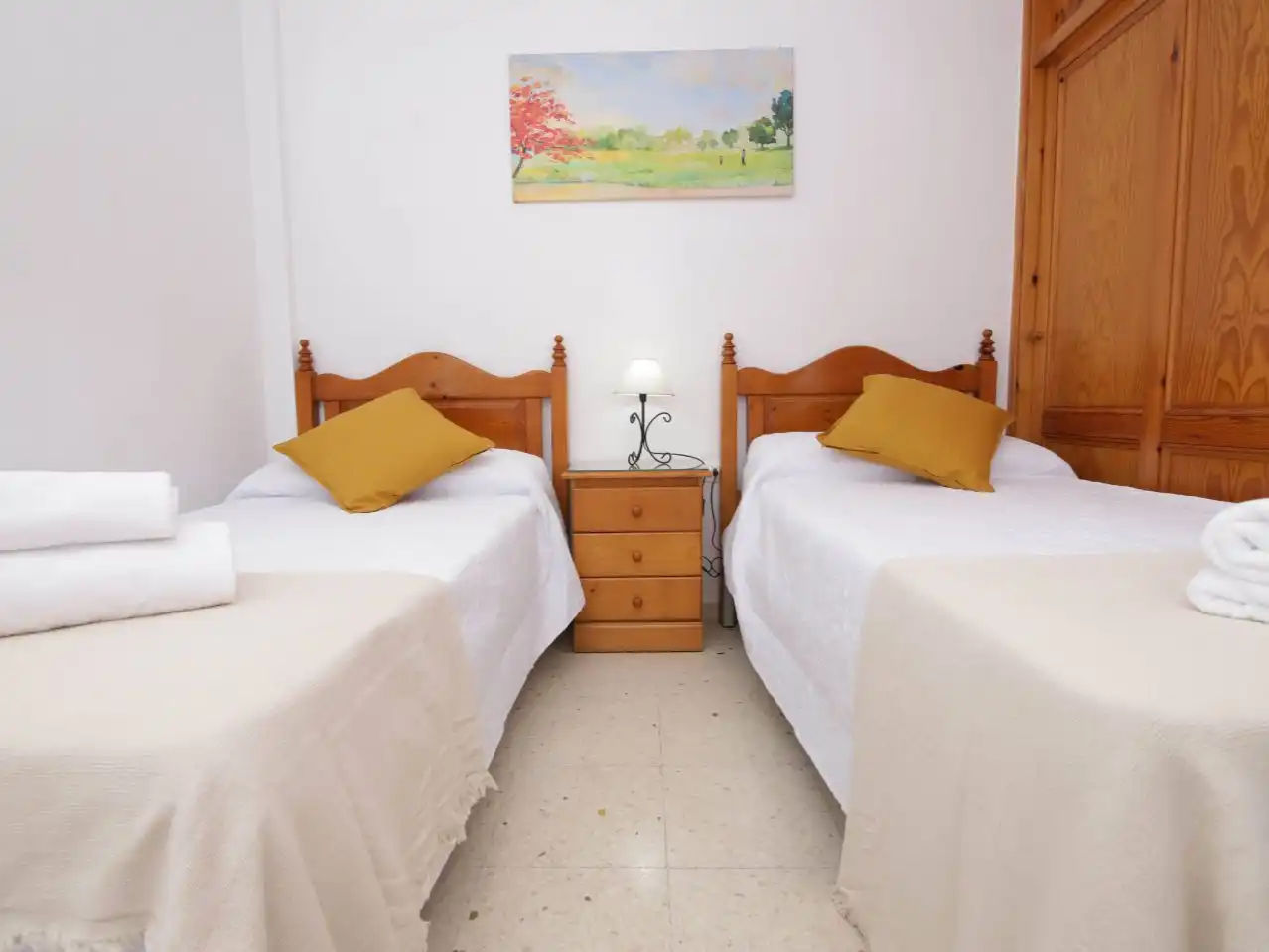 Schlafzimmer von Wohnung zur Miete in Rincón de la Victoria mit Klimaanlage, Terrasse und Balkon