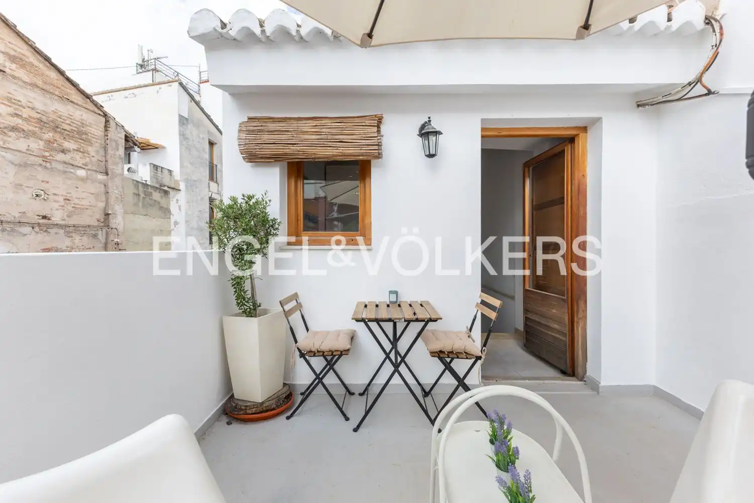 Balcony of Flat for rent in Valencia  with Air Conditioner, Heating and Terrace