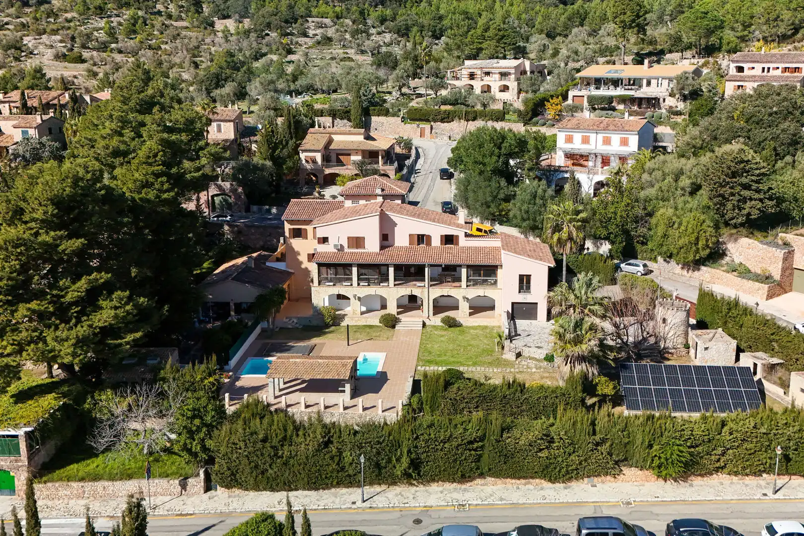 Exterior view of Houses for sale in Valldemossa  with Air Conditioner, Terrace and Furnished