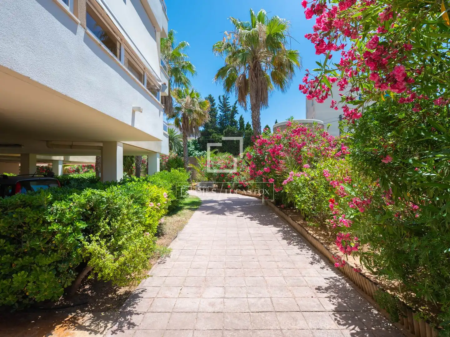 Außenansicht von Wohnung zum Verkauf in Eivissa mit Klimaanlage, Privatgarten und Terrasse
