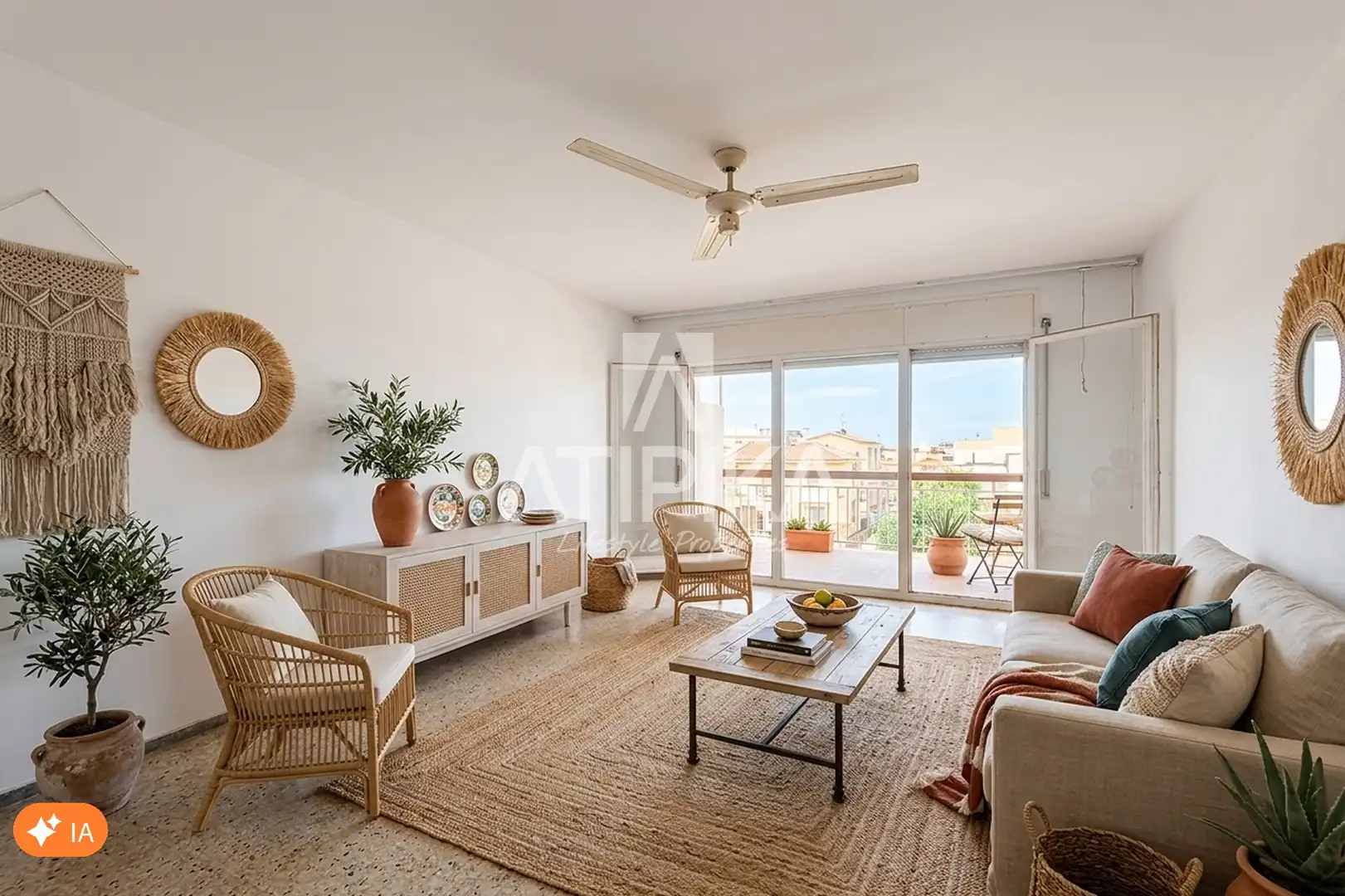 Living room of Flat for sale in Castelldefels  with Terrace, Storage room and Oven