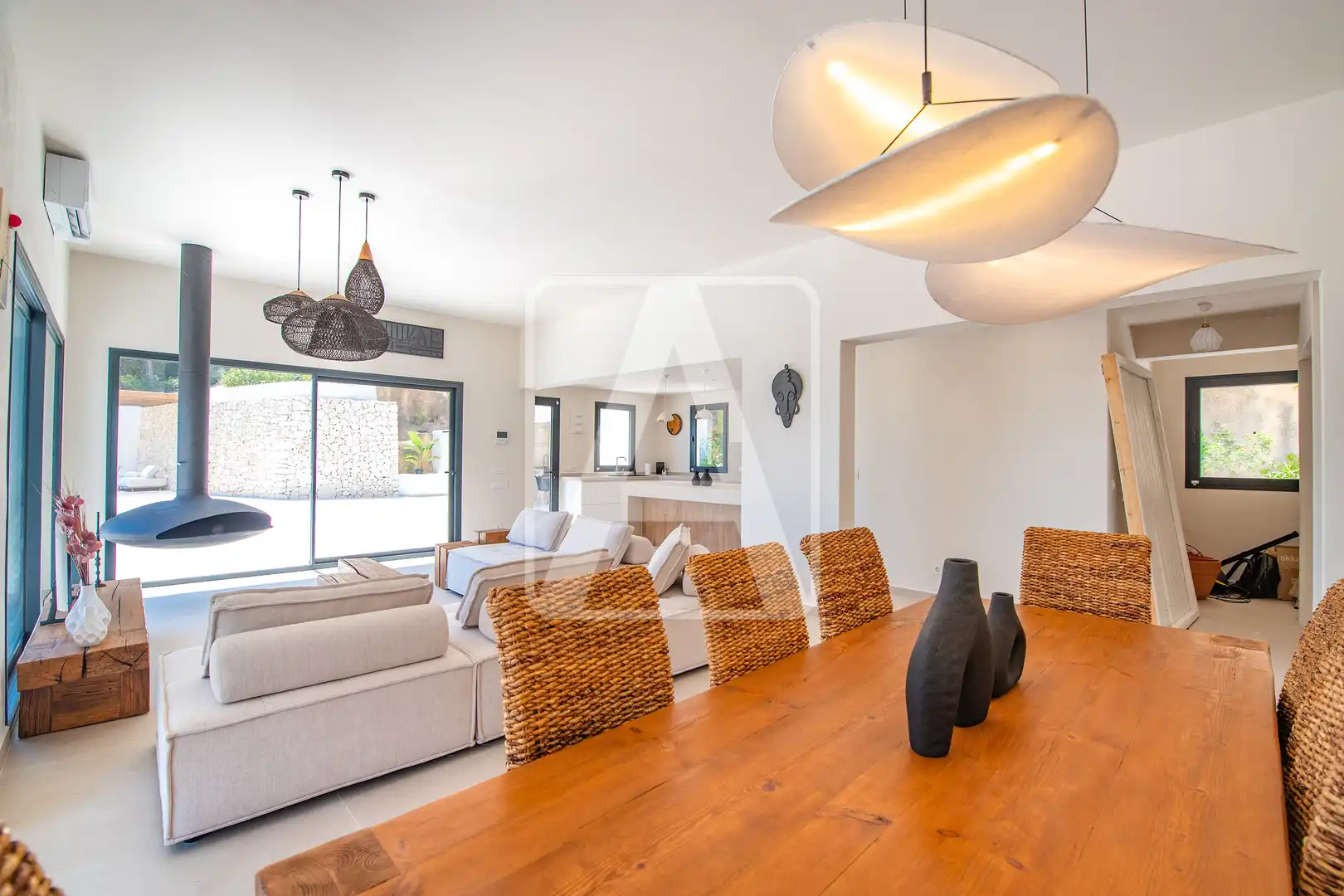 Sala d'estar de Finca rústica en venda en Benissa amb Aire condicionat, Calefacció i Jardí privat
