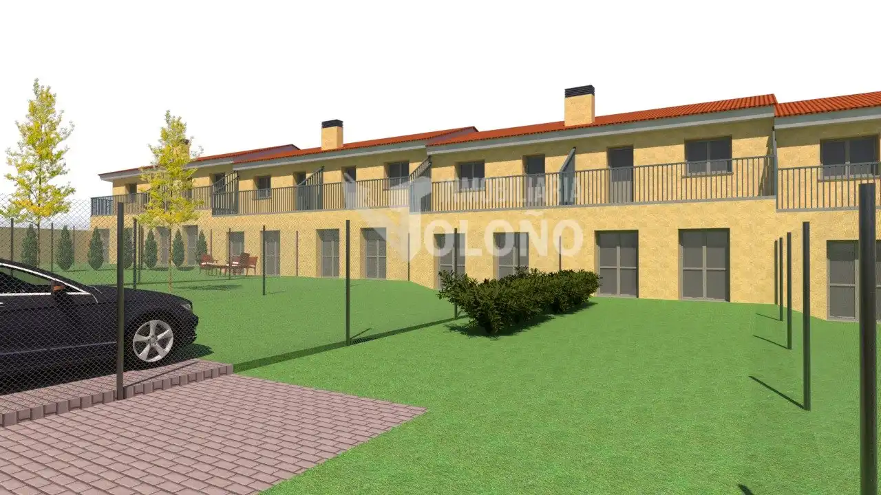 Vista exterior de Casa adosada en venta en Zarratón con Calefacción, Jardín privado y Parquet
