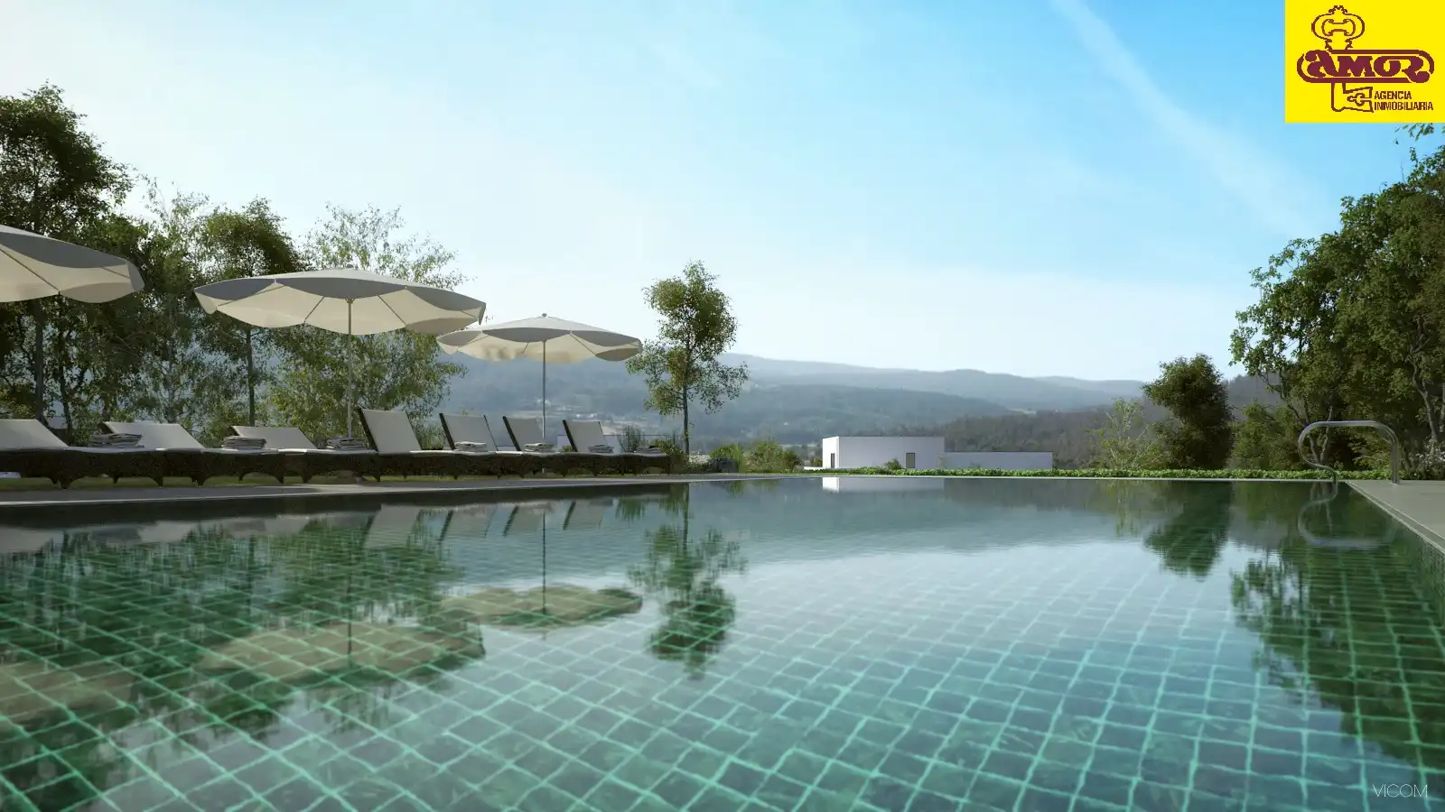 Piscina de Casa o chalet en venta en Santiago de Compostela  con Amueblado