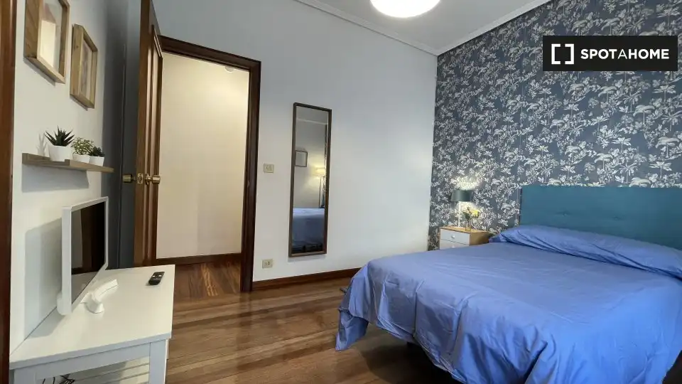 Habitación de Piso para compartir en Bilbao  con Aire acondicionado, Terraza y Amueblado