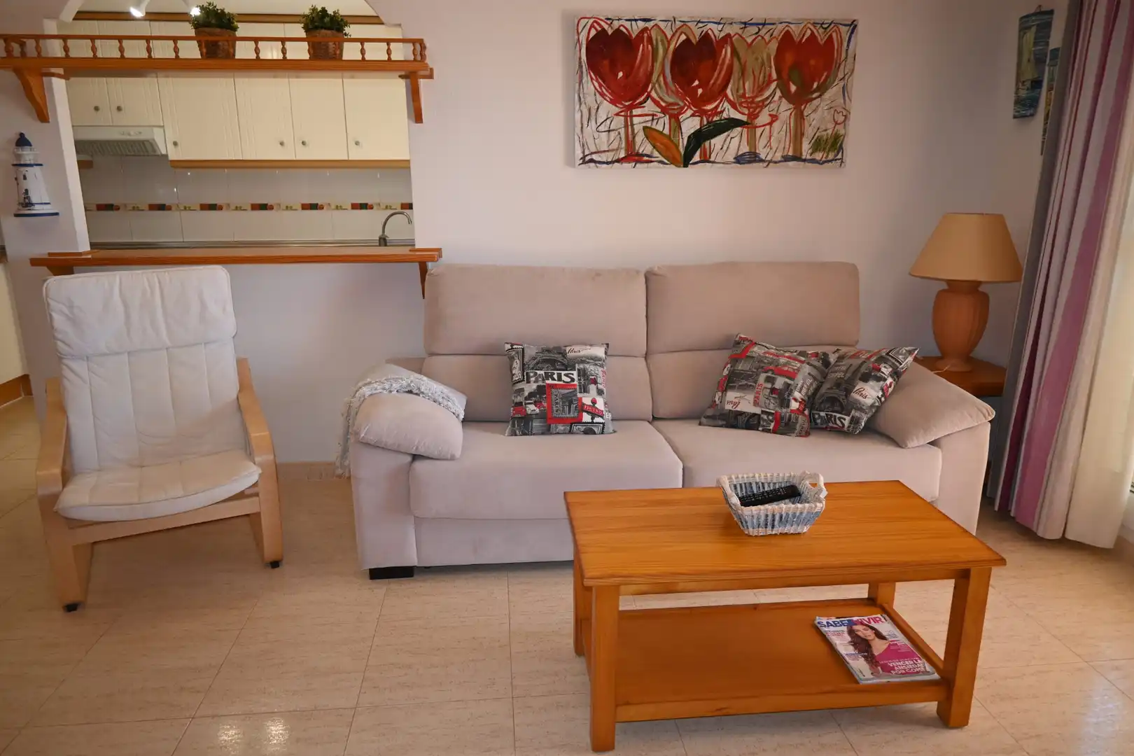 Sala de estar de Apartamento en venta en La Manga del Mar Menor con Terraza, Amueblado y Horno