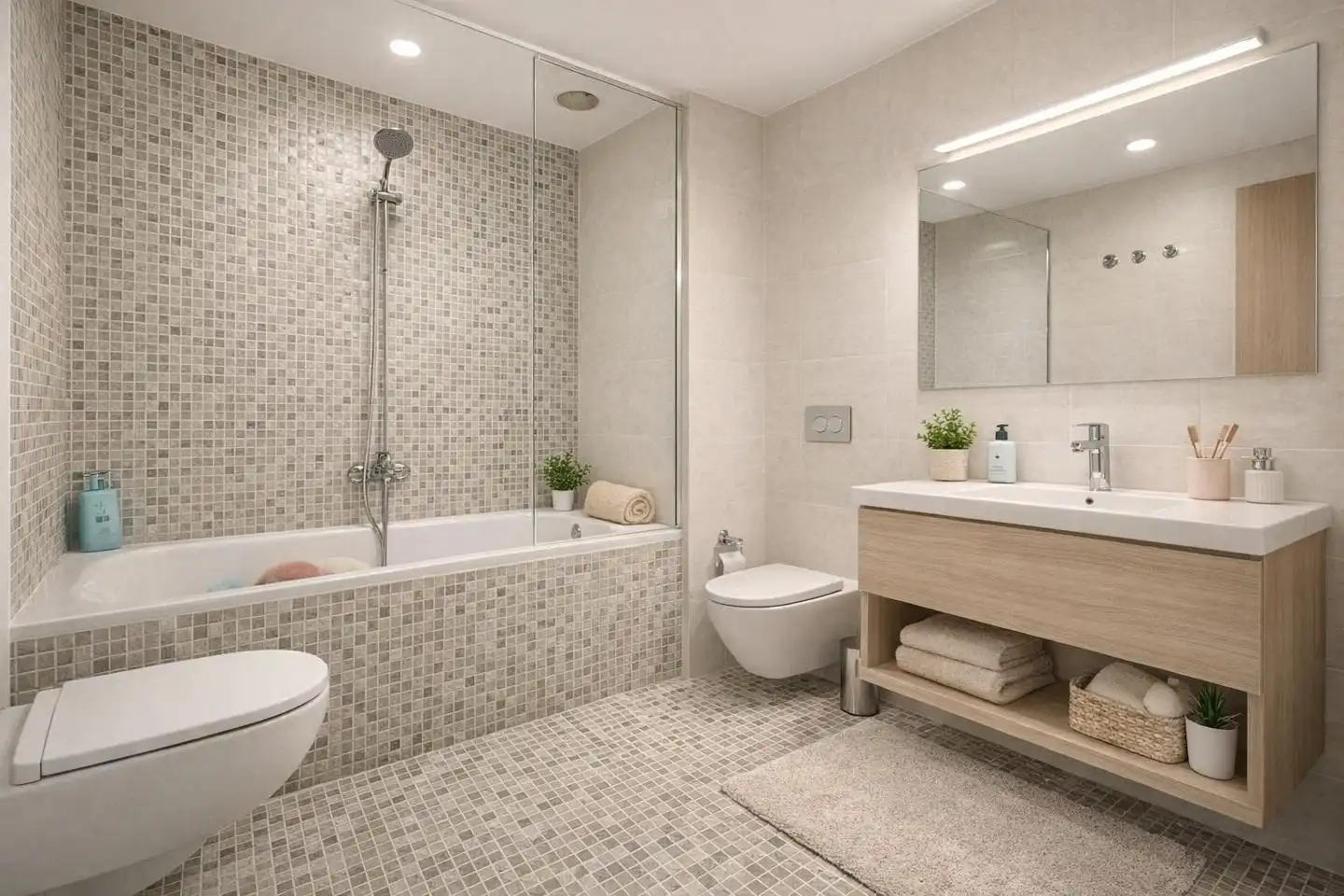 Badezimmer von Wohnung zum Verkauf in Oliva mit Abstellraum und Möbliert
