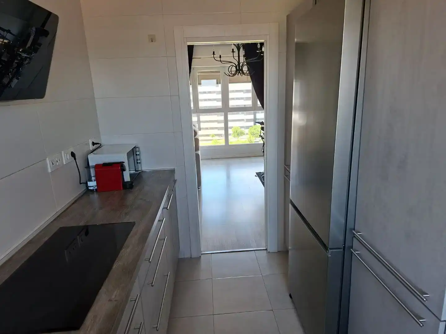 Kitchen of Flat for sale in  Sevilla Capital  with Air Conditioner and Swimming Pool