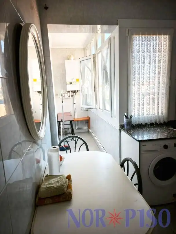 Kitchen of Flat for rent in Bilbao   with Heating, Terrace and Furnished