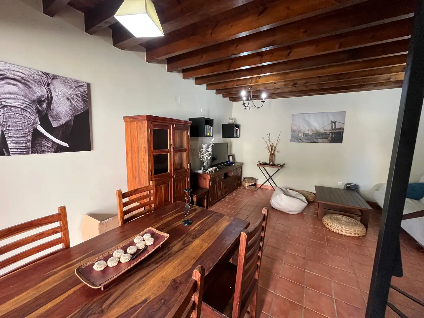Comedor de Casa o chalet en venta en Aznalcázar con Aire acondicionado, Calefacción y Jardín privado