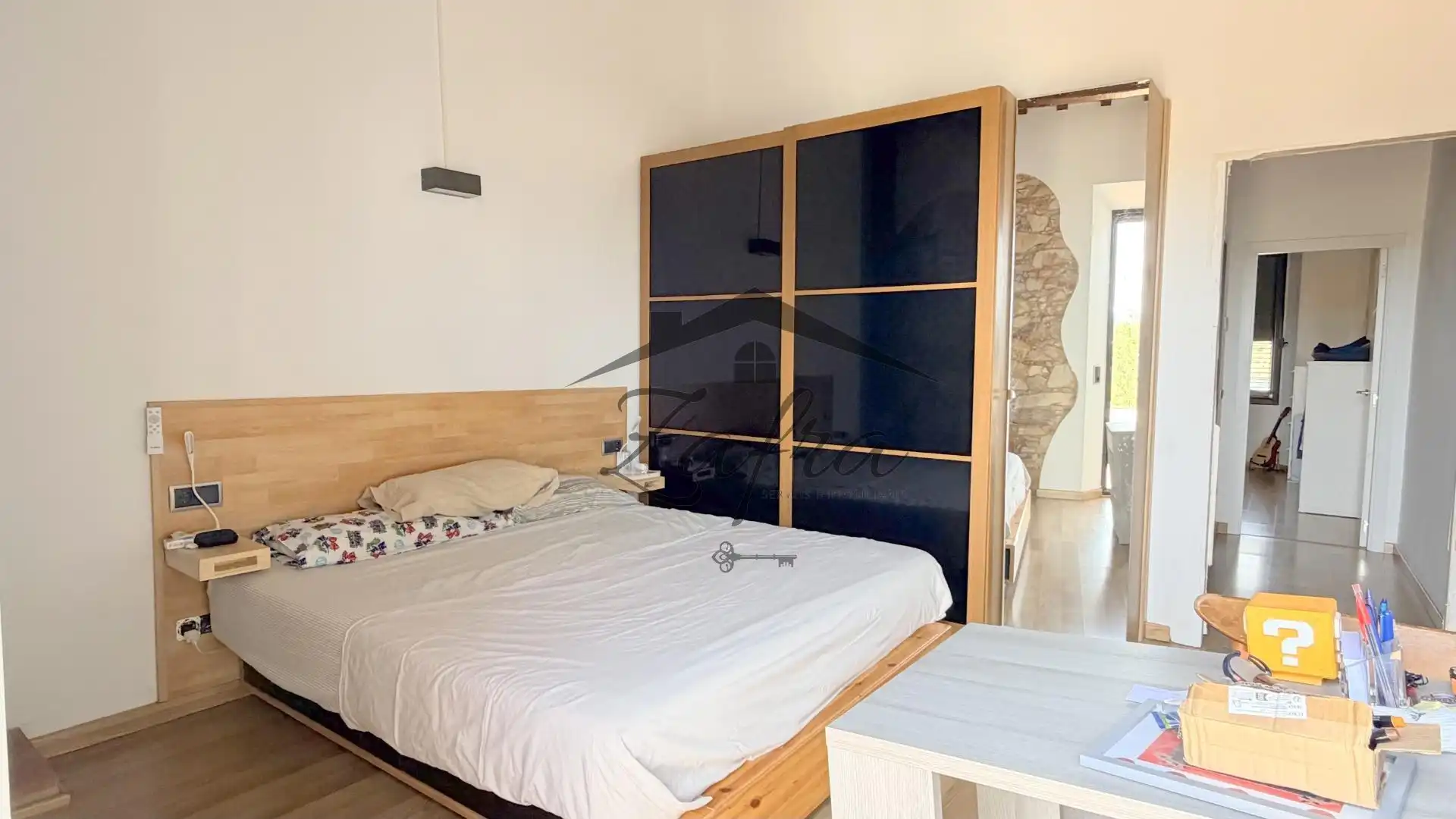 Dormitori de Casa adosada en venda en Llagostera amb Calefacció i Terrassa
