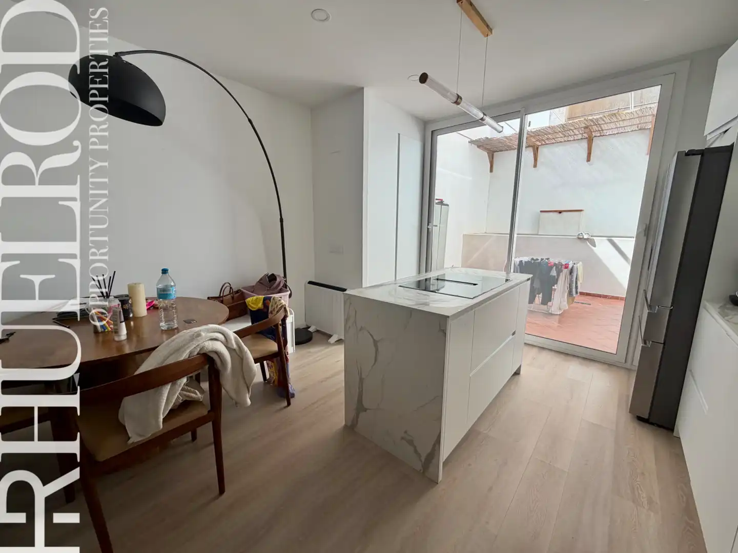 Cocina de Planta baja en venta en Calella con Aire acondicionado, Parquet y Terraza