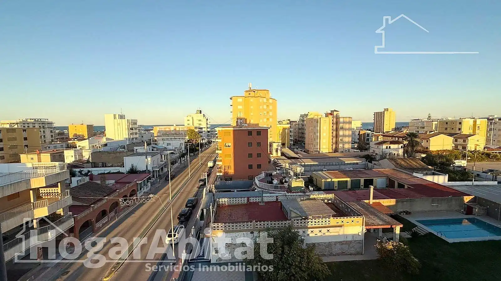 Exterior view of Flat for sale in Piles  with Private garden, Terrace and Furnished