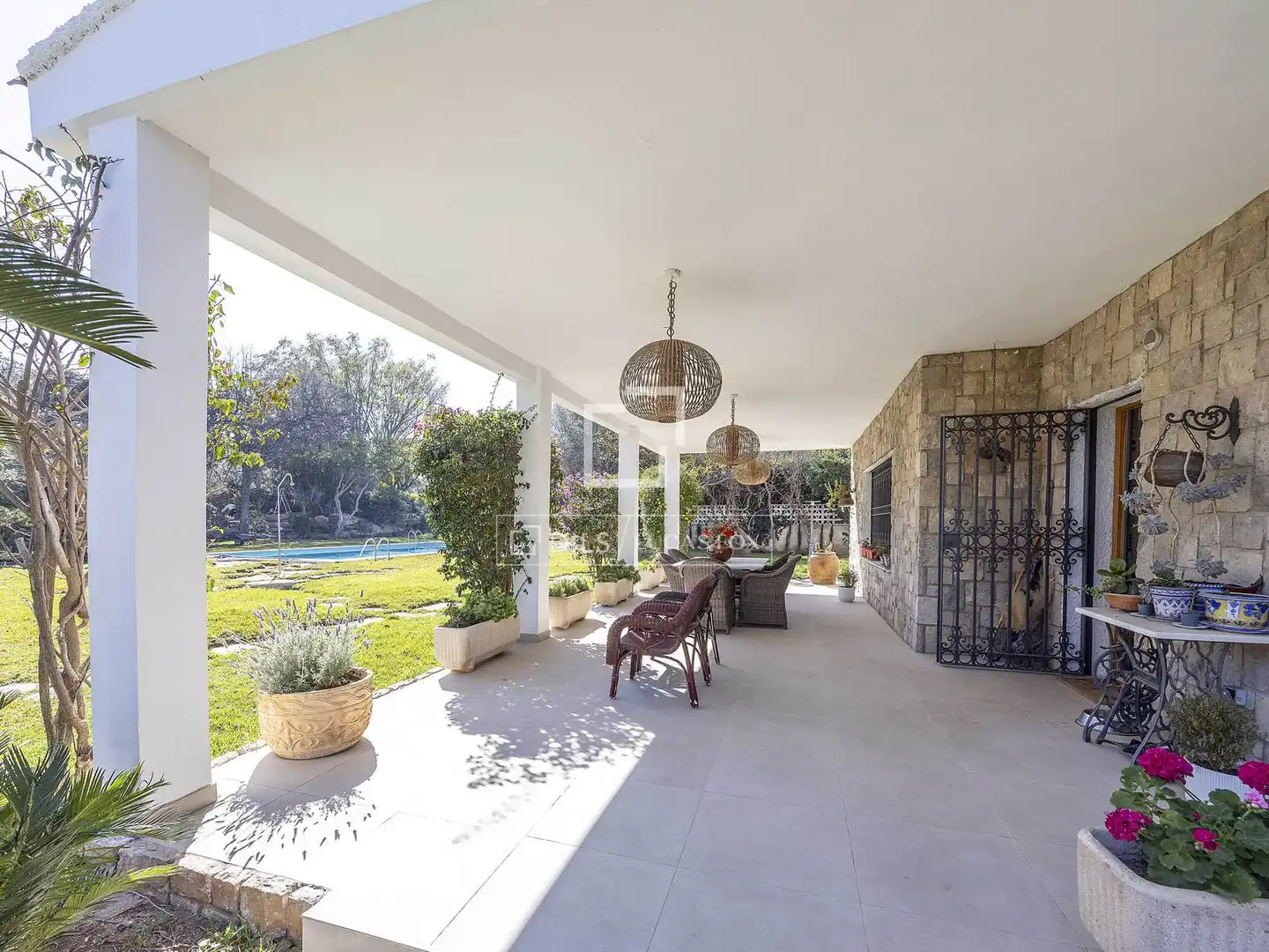 Terraza de Casa o chalet en venta en Godella con Aire acondicionado, Jardín privado y Terraza