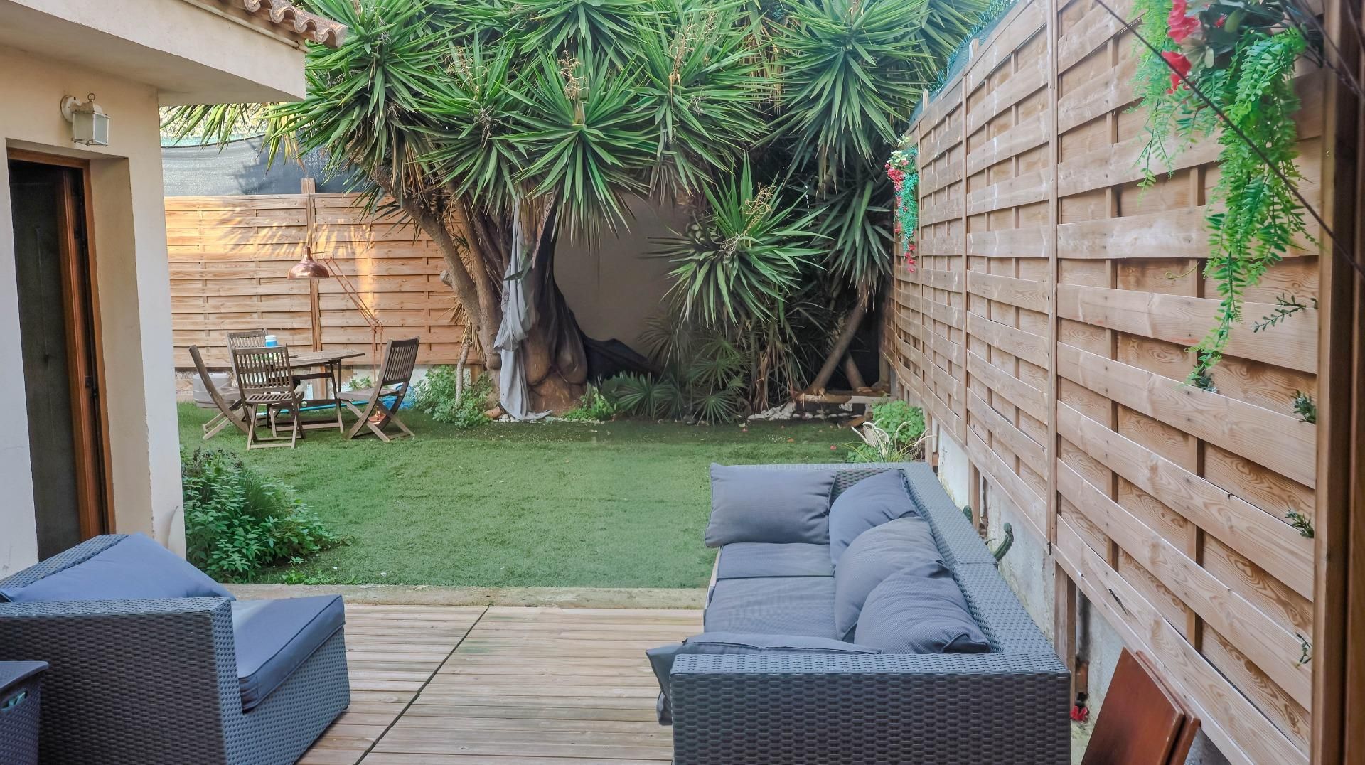 Terraza de Planta baja en venta en  Palma de Mallorca con Aire acondicionado, Calefacción y Jardín privado