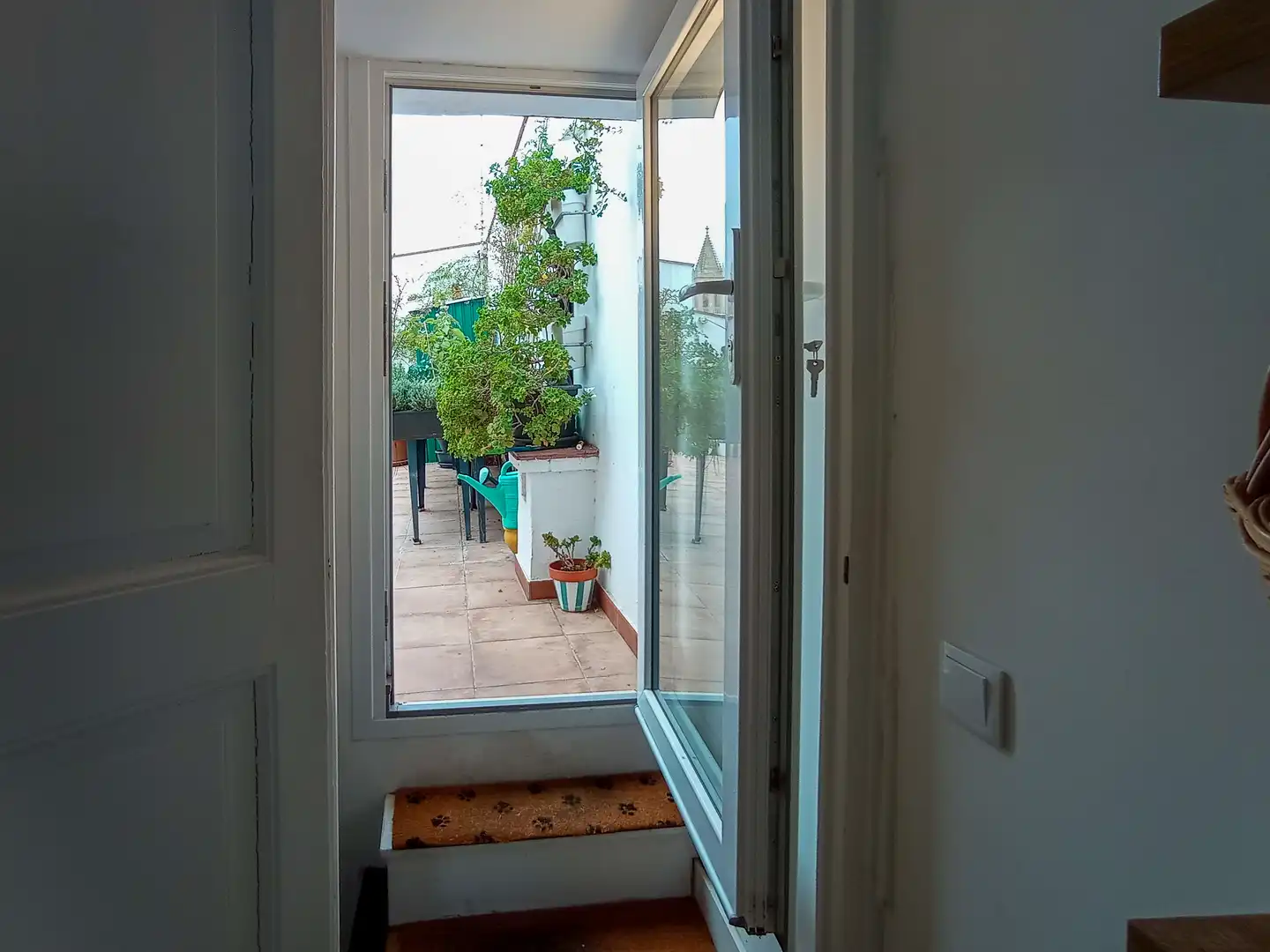 Terrasse von Einfamilien-Reihenhaus zum Verkauf in Palamós mit Parkett, Terrasse und Balkon