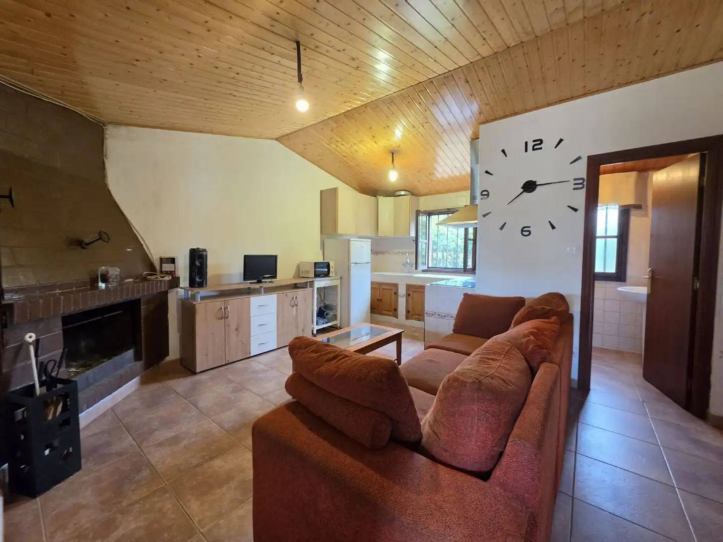 Sala d'estar de Finca rústica en venda en Curtis amb Jardí privat, Traster i Moblat