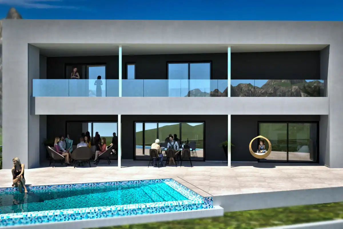 Terraza de Casa o chalet en venta en La Nucia con Piscina