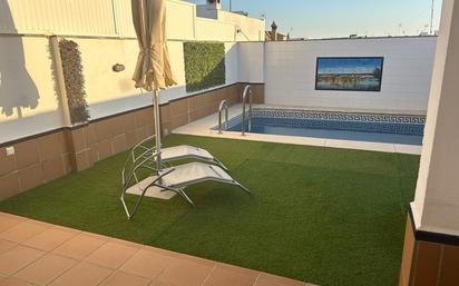 Swimming pool of Single-family semi-detached for sale in Mairena del Aljarafe  with Air Conditioner, Terrace and Swimming Pool