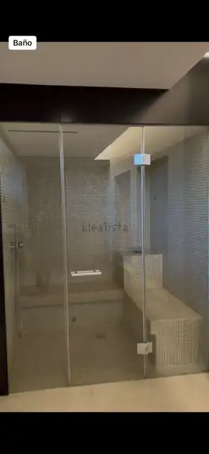 Bany de Dúplex de lloguer en Mijas amb Aire condicionat, Jardí privat i Terrassa