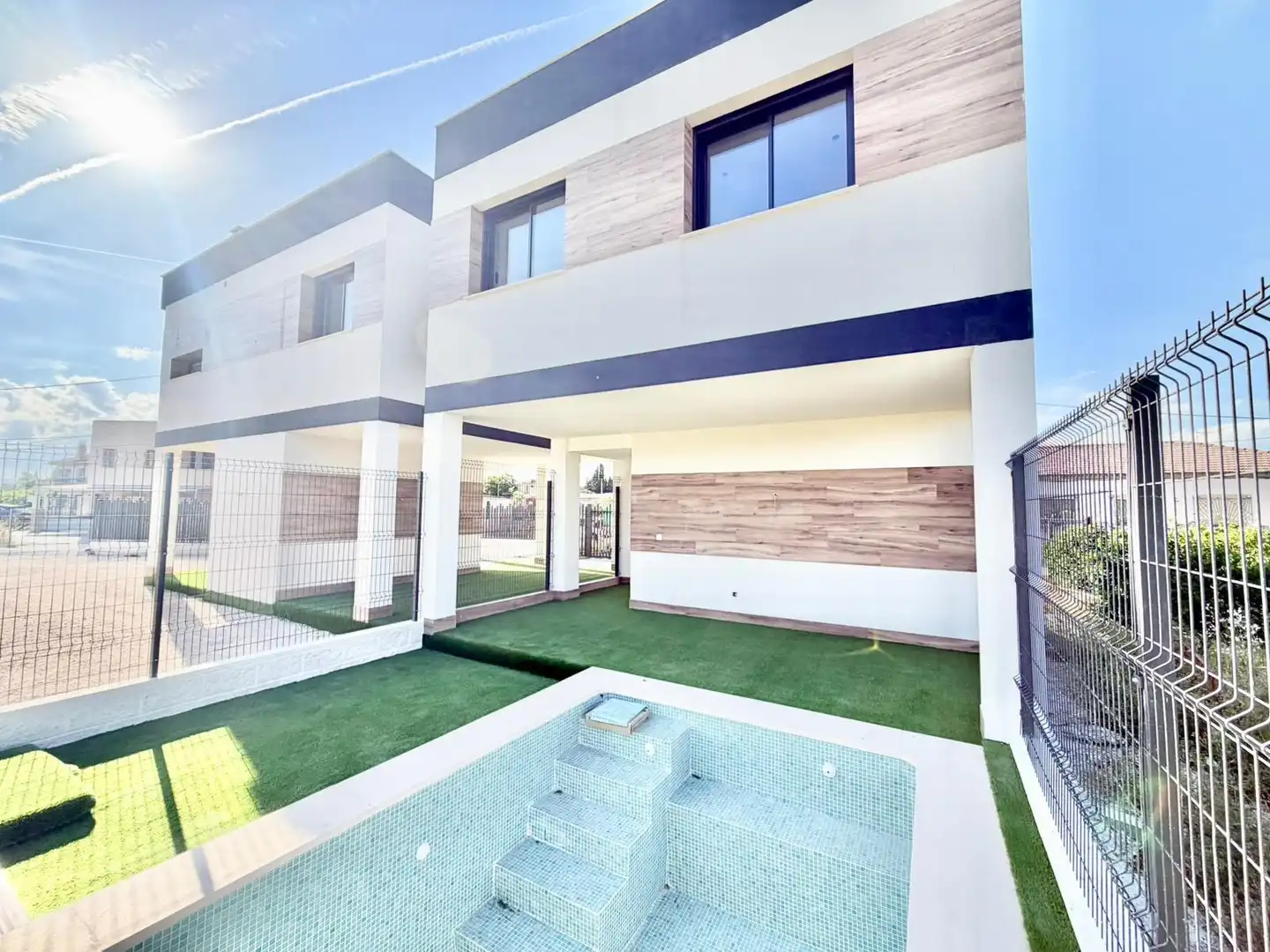 Vista exterior de Casa o xalet en venda en  Murcia Capital amb Jardí privat i Piscina