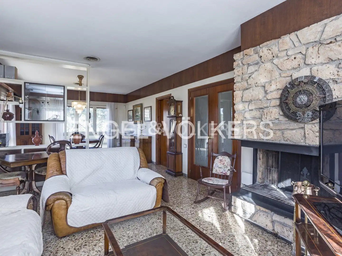 Sala de estar de Casa o chalet en venta en La Pobla de Claramunt con Calefacción, Jardín privado y Terraza
