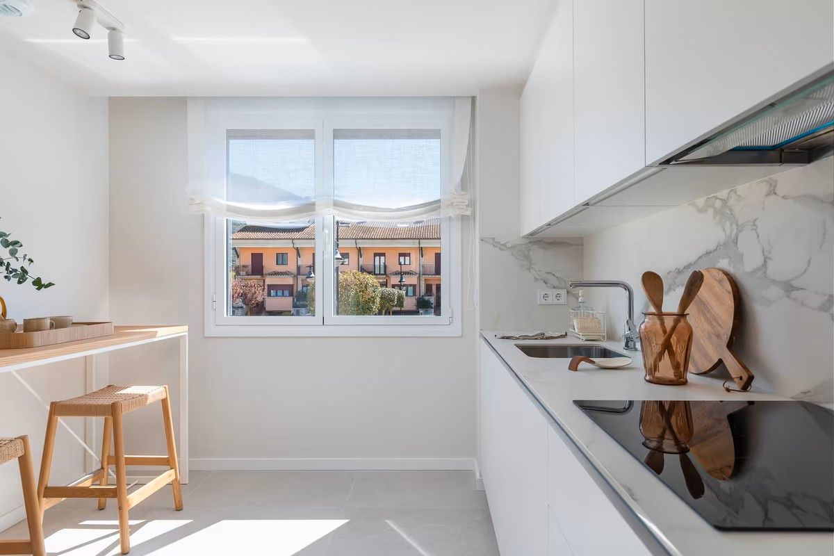 Cocina de Casa adosada en venta en Berrioplano / Berriobeiti con Jardín privado y Trastero