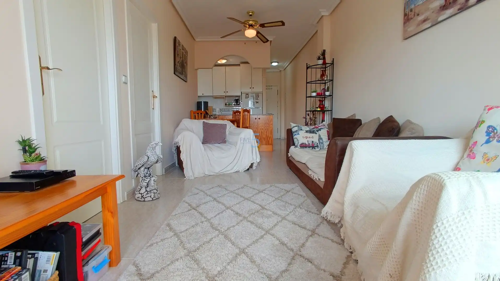 Sala de estar de Piso en venta en Almoradí con Piscina, Amueblado y Piscina comunitaria
