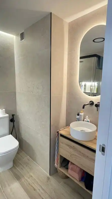 Badezimmer von Wohnung zur Miete in Canet d'En Berenguer mit Klimaanlage, Heizung und Privatgarten