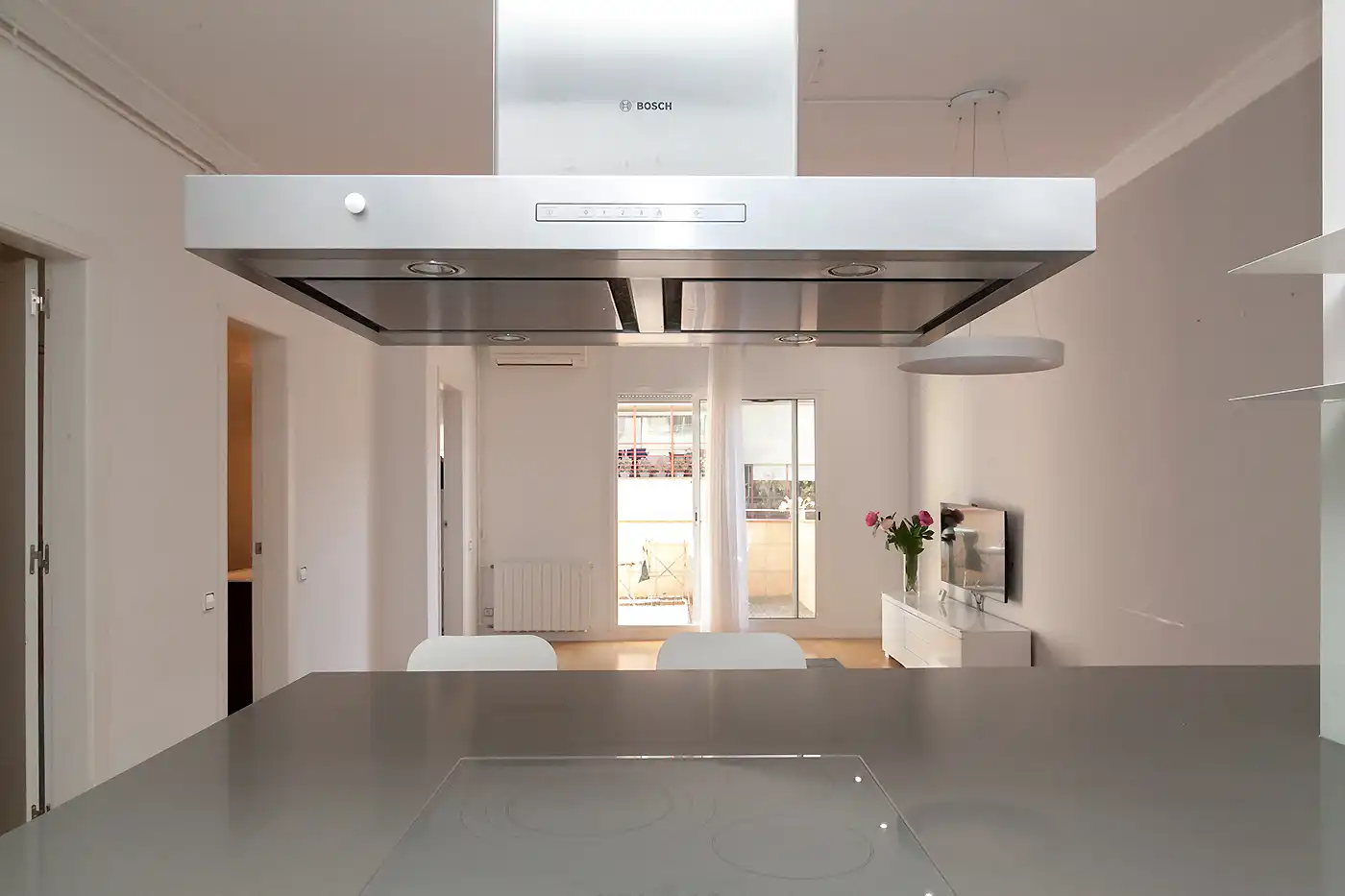Küche von Wohnung zum Verkauf in Barcelona mit Klimaanlage, Heizung und Terrasse