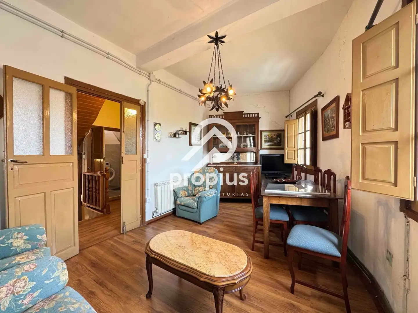 Living room of Flat for sale in Piloña  with Heating, Storage room and Balcony