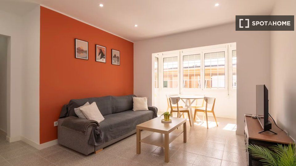Living room of Flat to rent in  Barcelona Capital  with Air Conditioner, Heating and Furnished