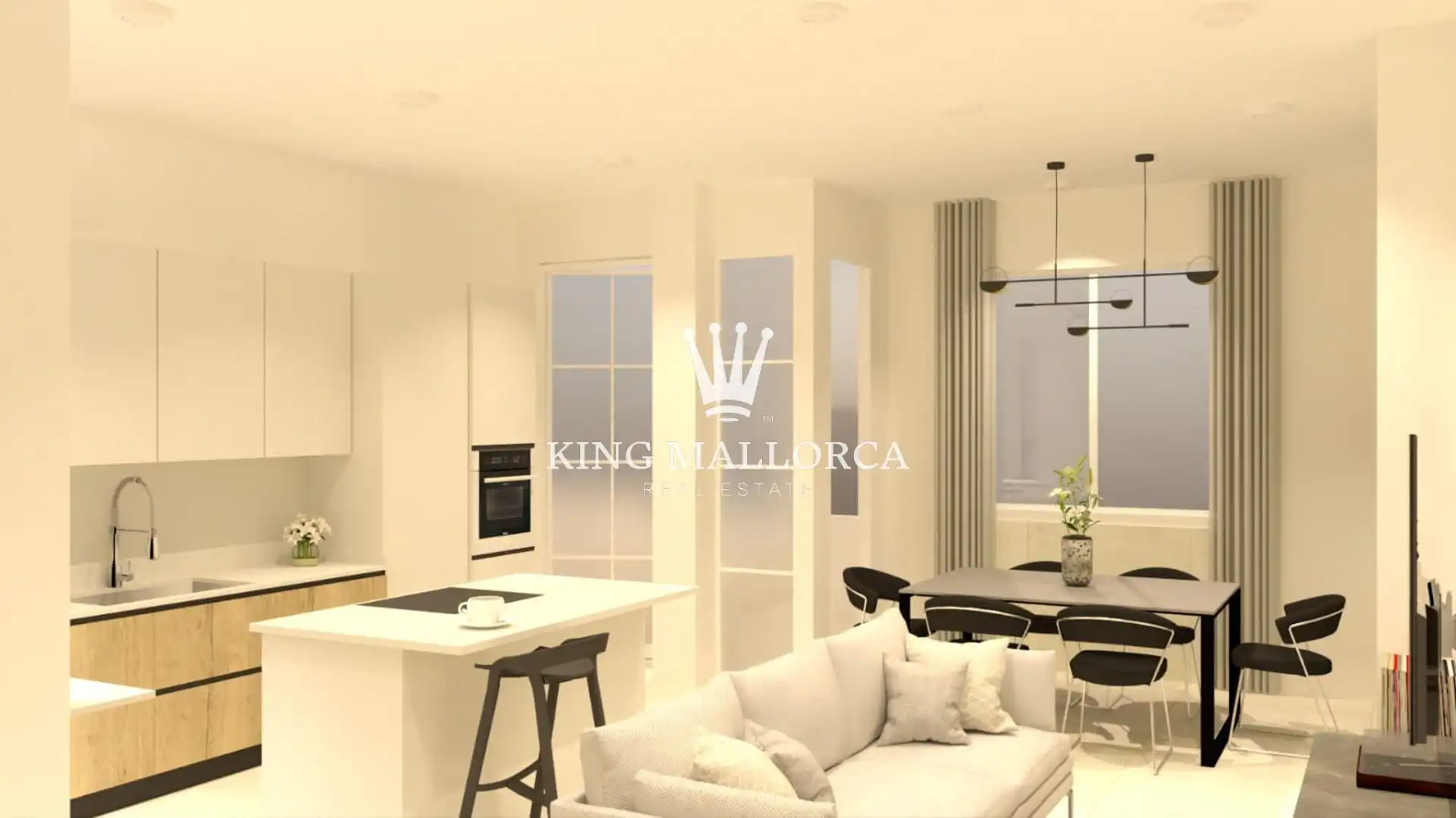 Living room of Apartments for sale in  Palma de Mallorca  with Air Conditioner, Heating and Terrace