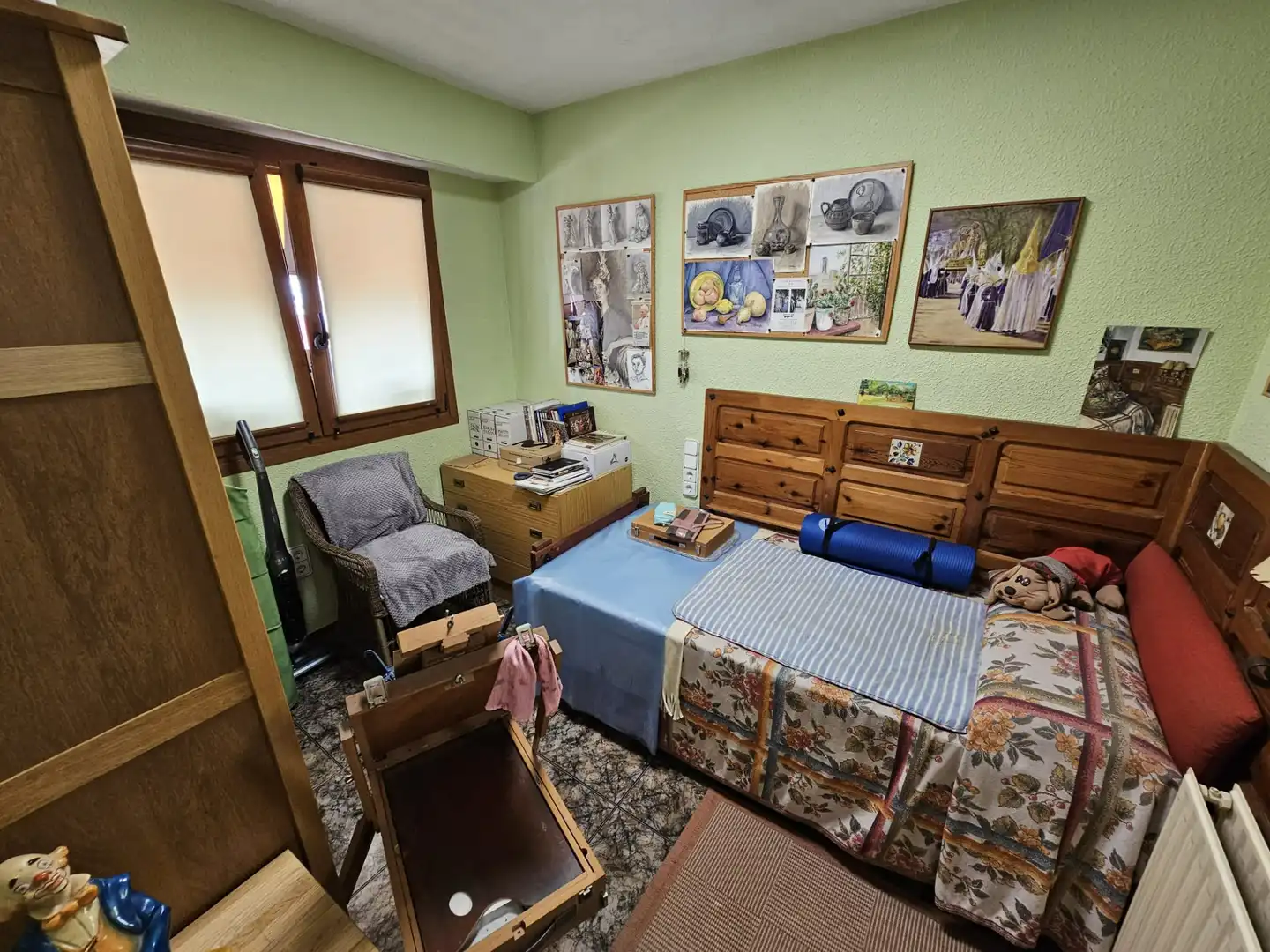 Schlafzimmer von Wohnung zum Verkauf in Valencia mit Balkon