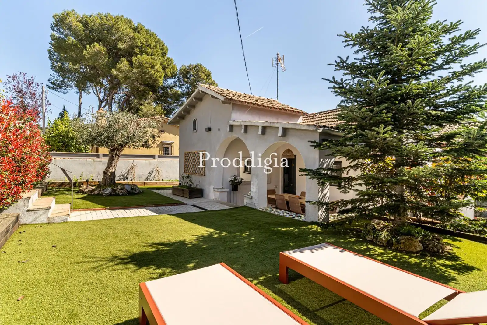 Garten von Haus oder Chalet zur Miete in Sant Cugat del Vallès mit Heizung, Terrasse und Schwimmbad