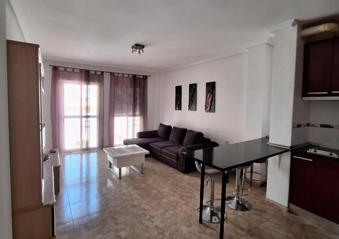 Sala de estar de Apartamento en venta en Almería con Aire acondicionado