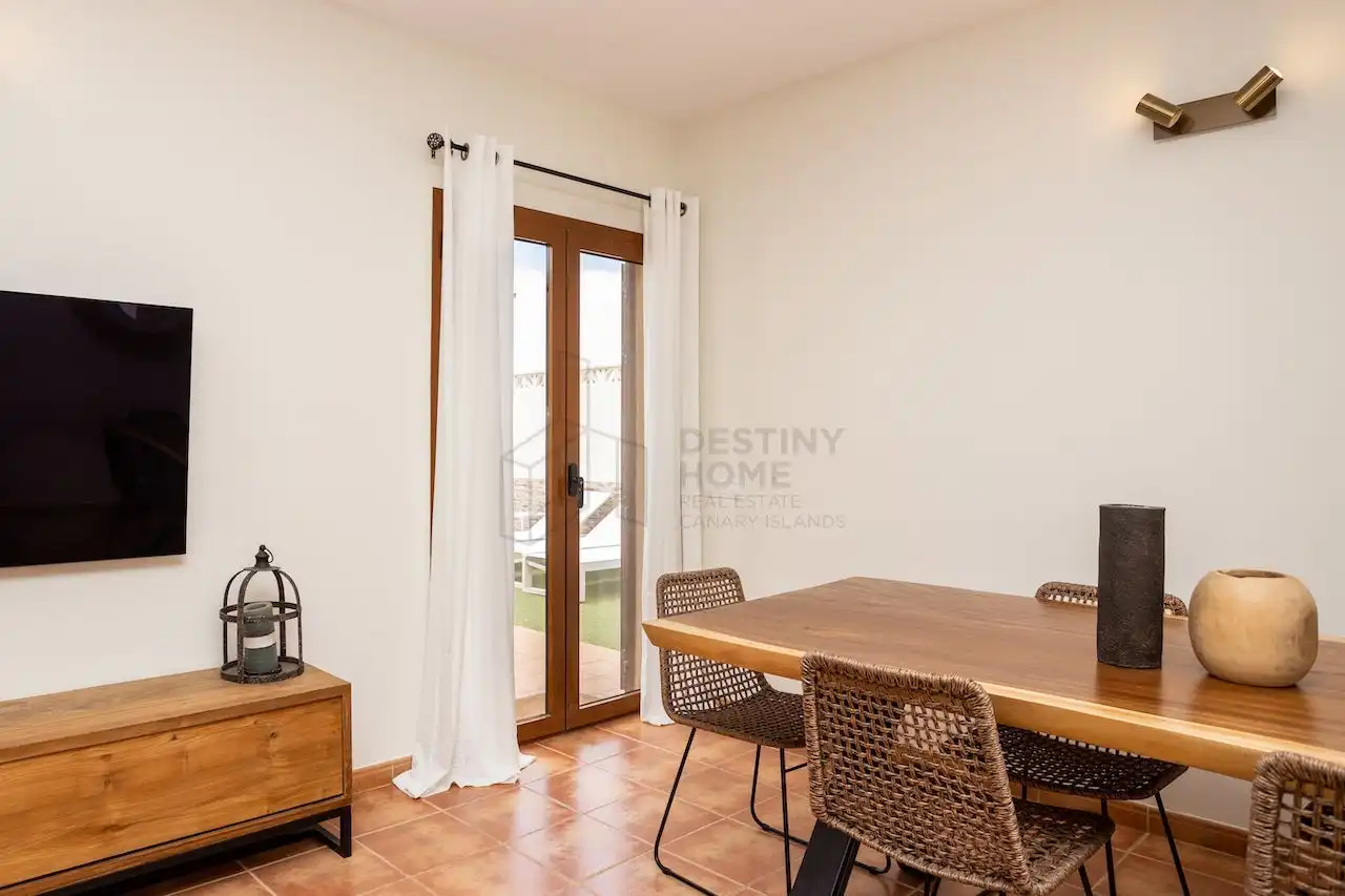 Comedor de Casa o chalet en venta en La Oliva con Jardín privado, Terraza y Amueblado