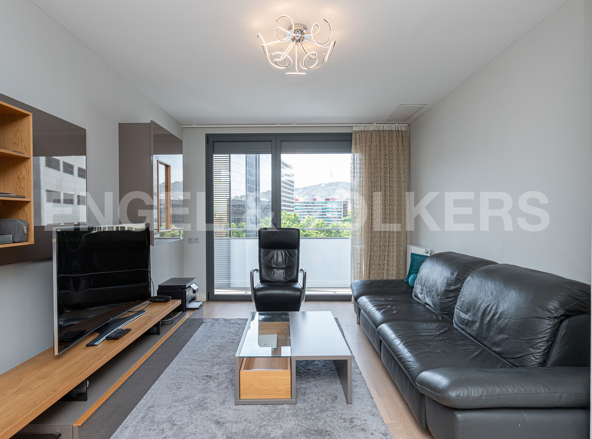 Living room of Attic for sale in  Barcelona Capital  with Air Conditioner, Heating and Parquet flooring