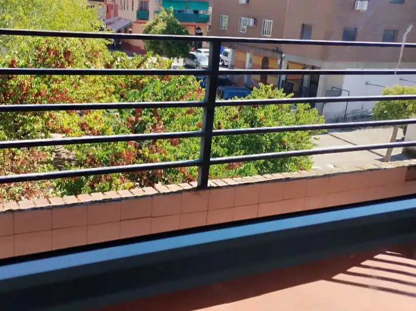Terrasse von Wohnung zur Miete in Madroñera mit Terrasse, Möbliert und Ofen