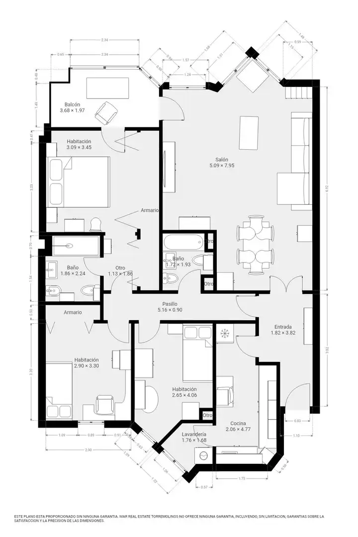 Piso en venta en Torremolinos con Aire acondicionado, Jardín privado y Terraza