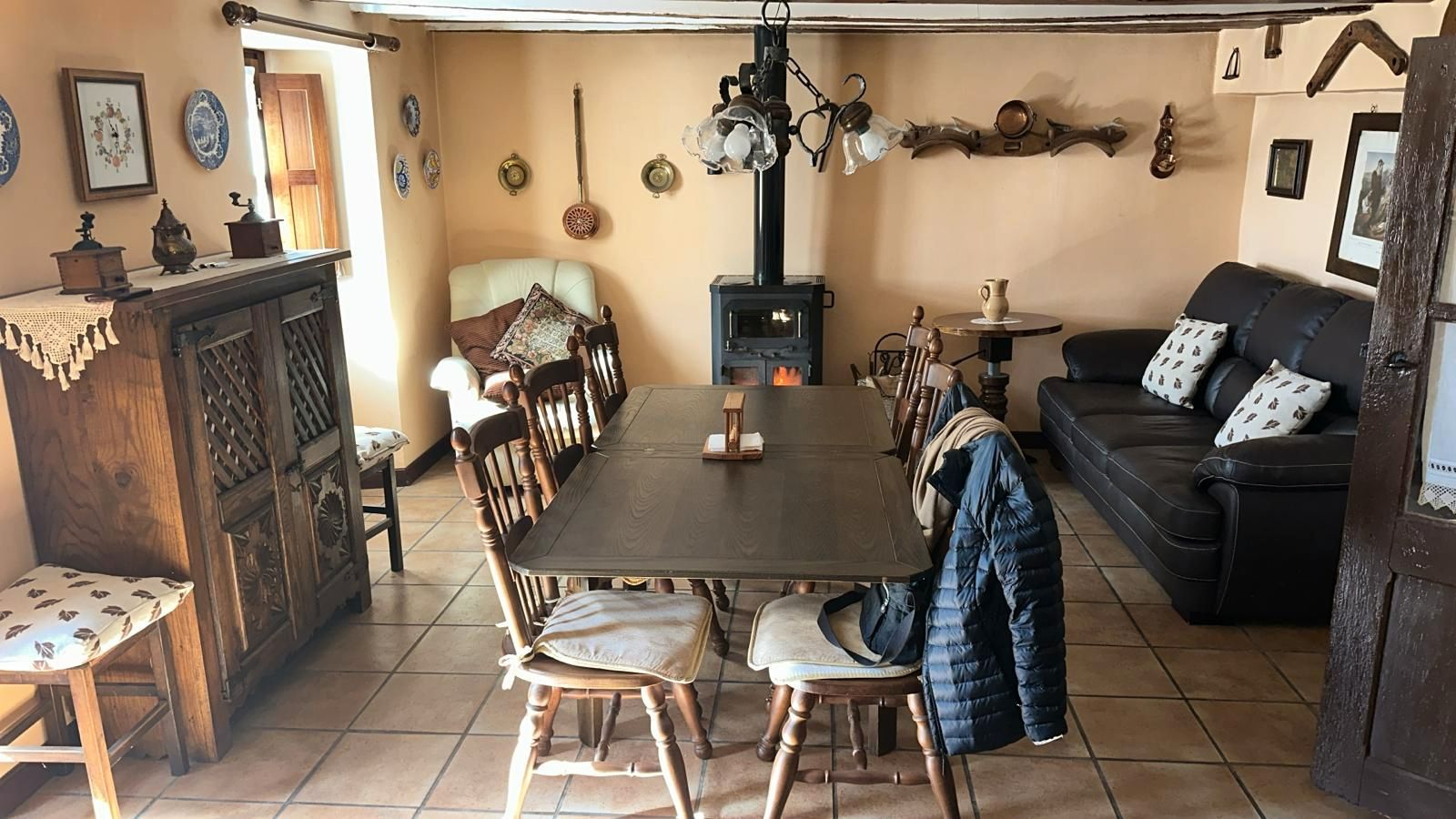 Dining room of Houses for sale in Alcalá la Real  with Heating, Private garden and Furnished